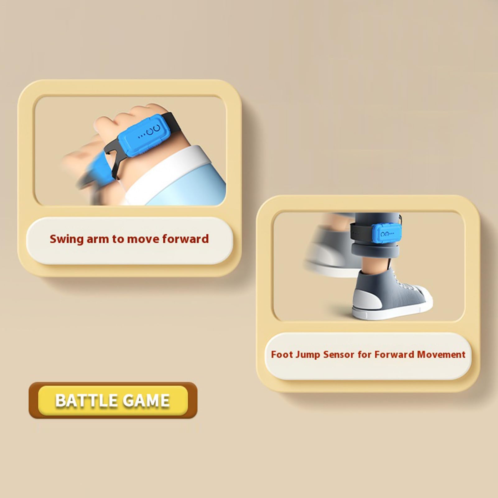 Di Corse Con Sensore Di Movimento Braccialetto Wireless Interattivo | Giocattoli da Pista in Movimento Per Famiglia Compleanni Genitori-Figli