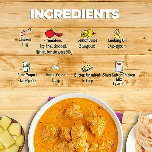 Shan - Butter Chicken Seasoning Mix (50g) - Spice Packets for Chicken in Butter Sauce (Pack of 6) - Thumbnail 6