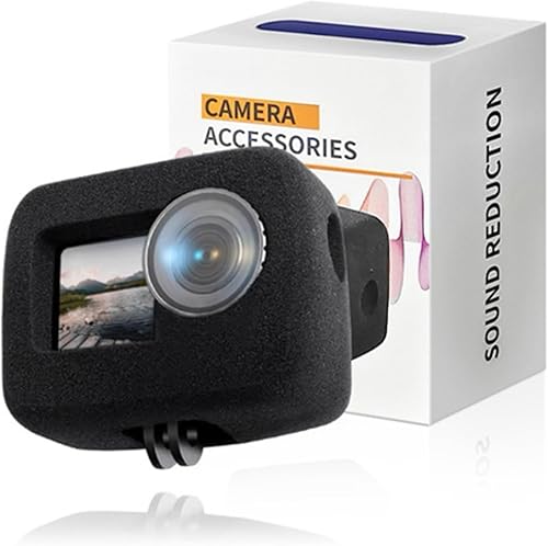 Funda Windslayer para DJI Osmo Action 5 Pro, carcasa de espuma para parabrisas y protector de viento, silenciador de esponja a prueba de viento,