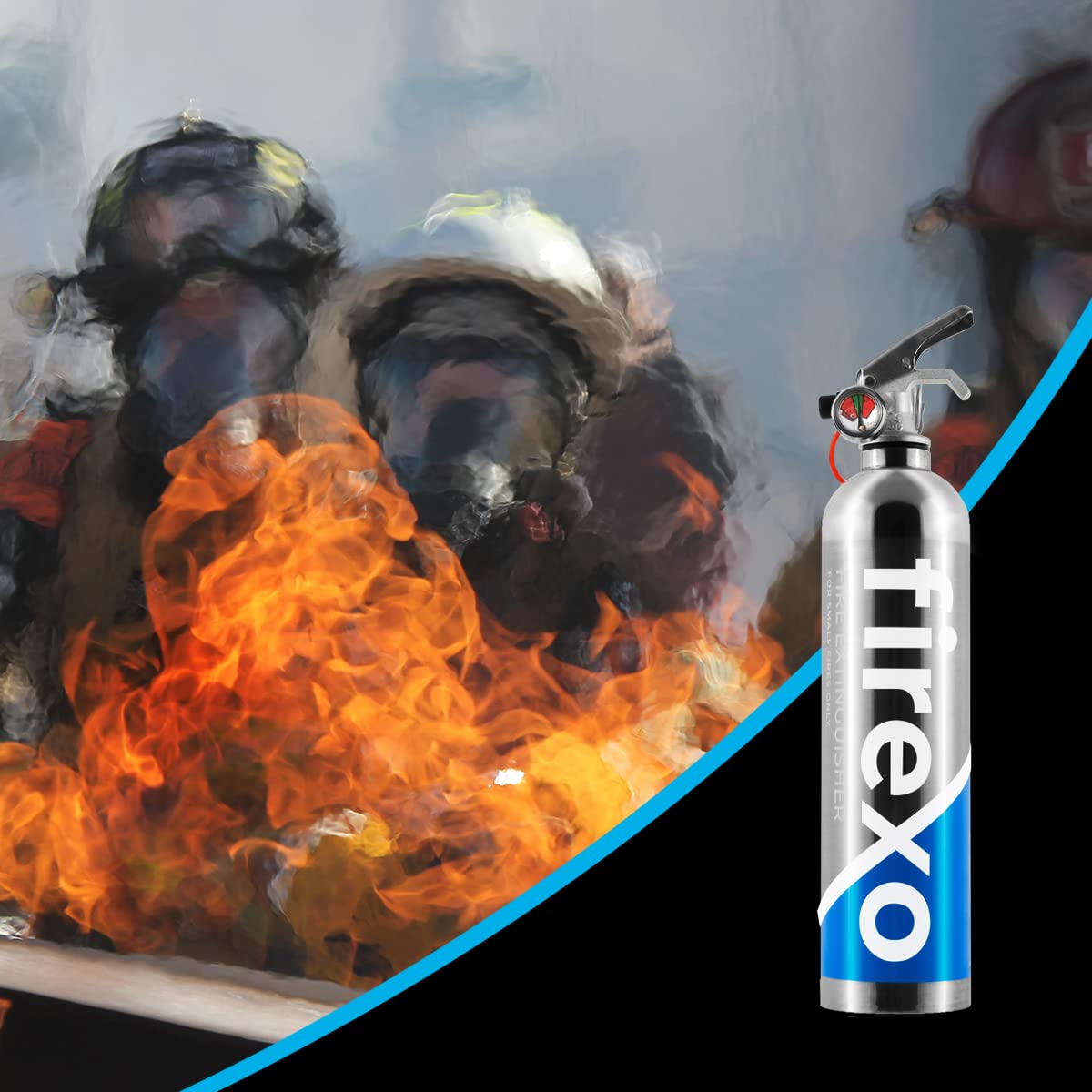 Firexo Estintore (500ml) - Fire Extinguisher Estintore Per Casa, Auto, Cucina, Camper, Lavoro, Barca, Ristorante, Camino - Estintore per Tutte Le Classi Di Fuoco