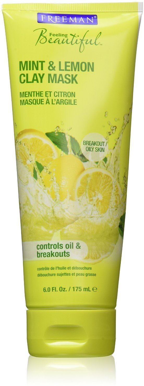 Feeling Beautiful Facial Clay Mask Mint & Lemon 6 oz (Pack of 7)