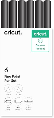 Cricut Multi-Stifte-Set, Schwarz - 6er-Pack