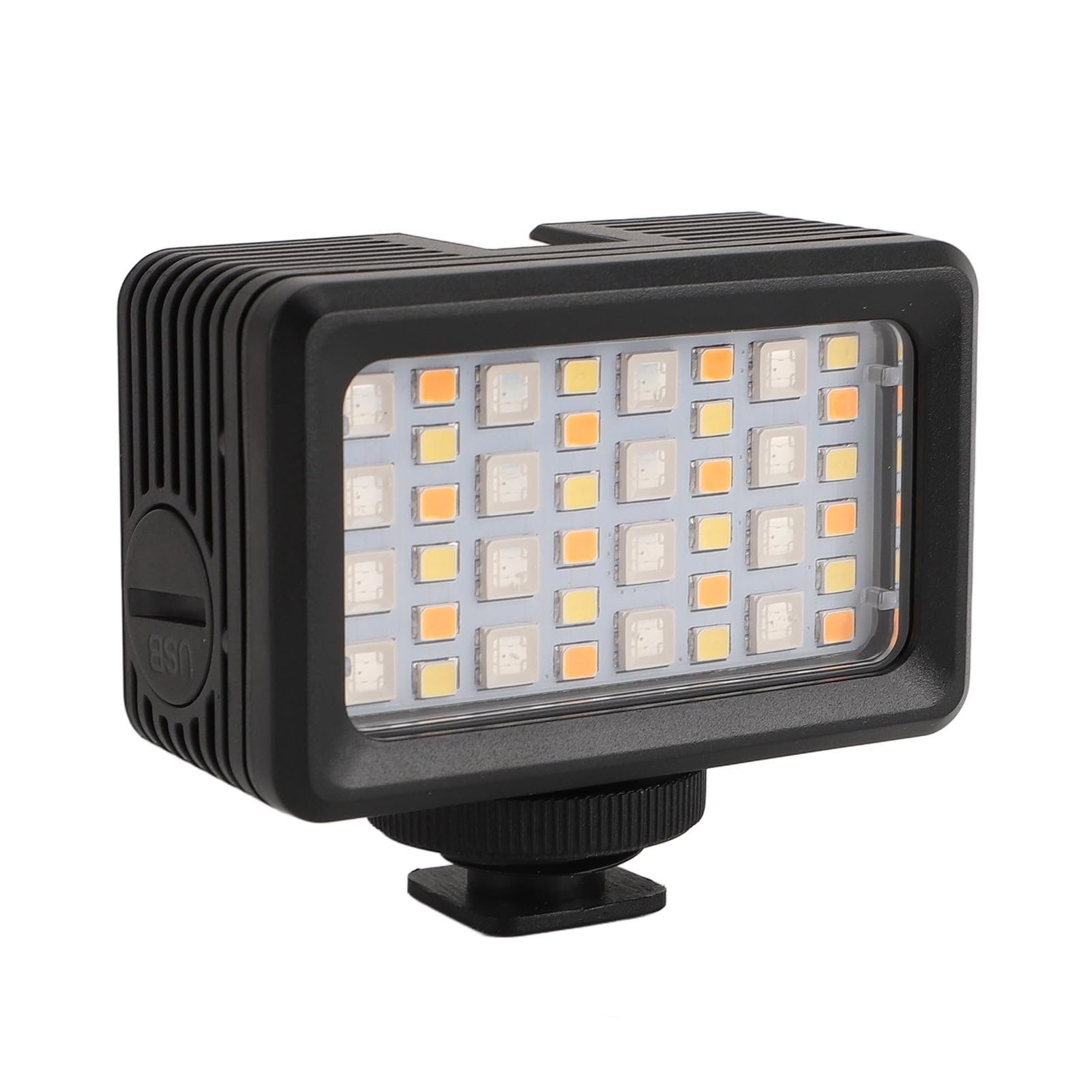 Luce LED per fotocamera, impermeabile fino a 40 m, luce video subacquea RGB con temperatura colore regolabile da 2700 K a 5600 K, portatile, dotata di 40 led, ideale per streaming
