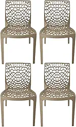 Kit com 4 cadeira Gruvyer Nude, Sala de Jantar, Cozinha, Bares e Restaurante