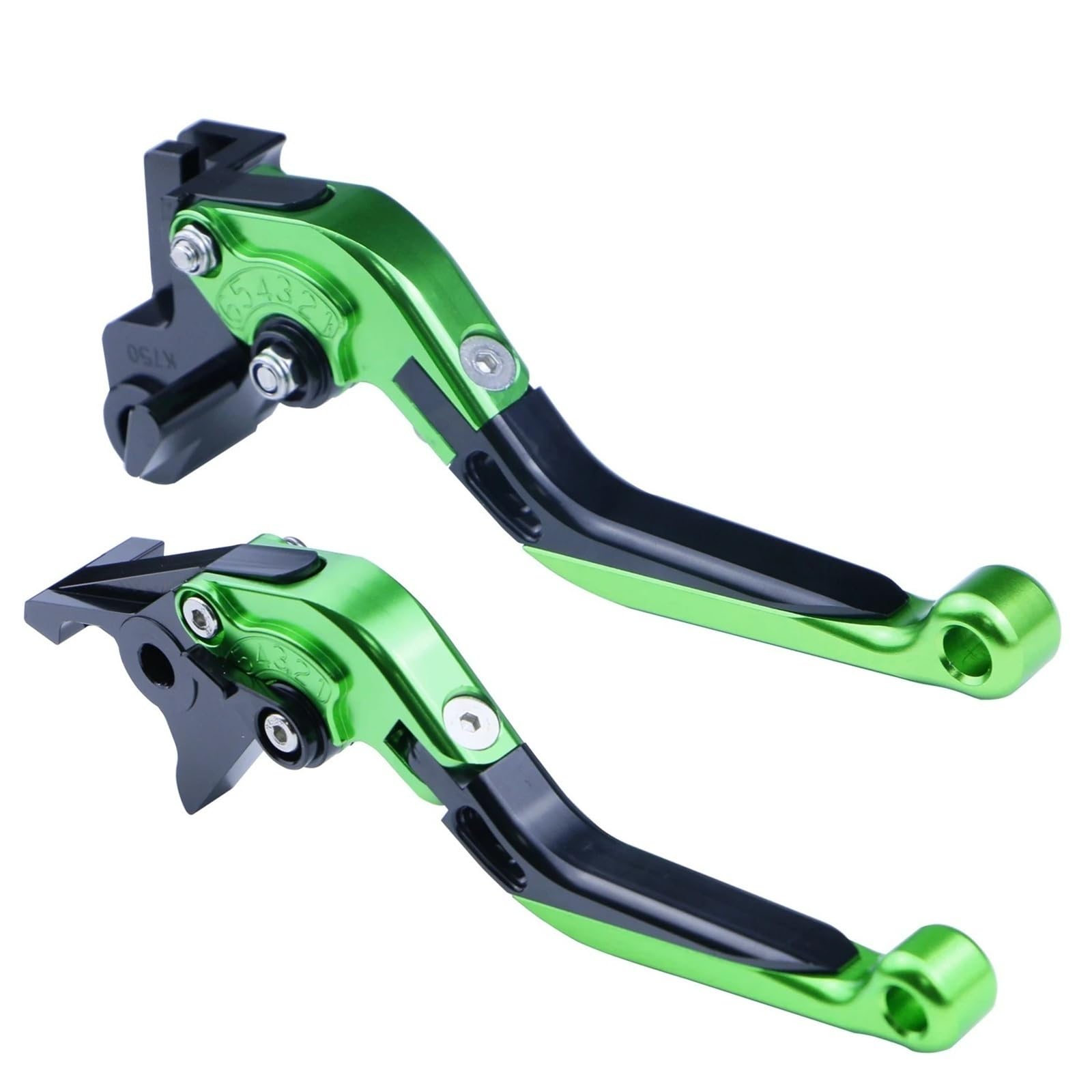 KKMNAIF for Z1000/R Z900RS Z1000SX N-JA 1000 Tourer ZX6R 636 Motorcycle Handlebar Extendable Adjustable Clutch Brake Levers Motorcycle Brake Lever(Green)