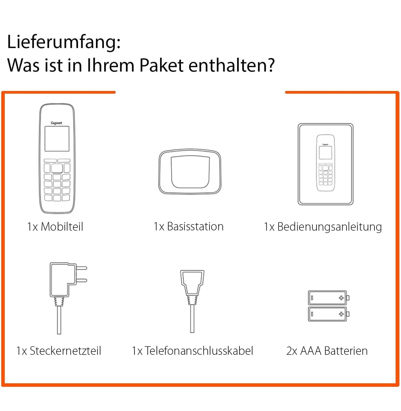 Gigaset Pure 220 - DECT-Telefon - mit Call-Block-Taste und Freisprechfunktion - Hörgerätekompatibel, Adressbuch mit 80 Kontakten, anthrazit schwarz [Kompatibel in DE, IT, FR, NL, BE, Che, AUT]