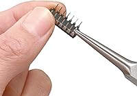 Vista 2 de Engineer Compact Precision Alicates de punta larga compactos (punta de aguja), grado profesional, ESD seguro con mordazas de acero al carbono.