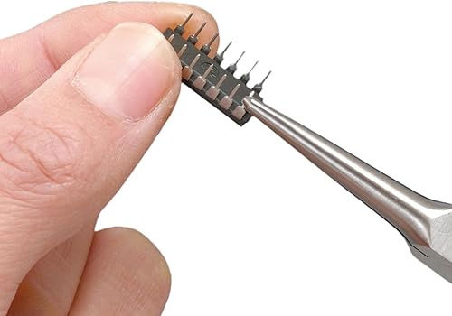 Miniatura 2 de Engineer Compact Precision Alicates de punta larga compactos (punta de aguja), grado profesional, ESD seguro con mordazas de acero al carbono.