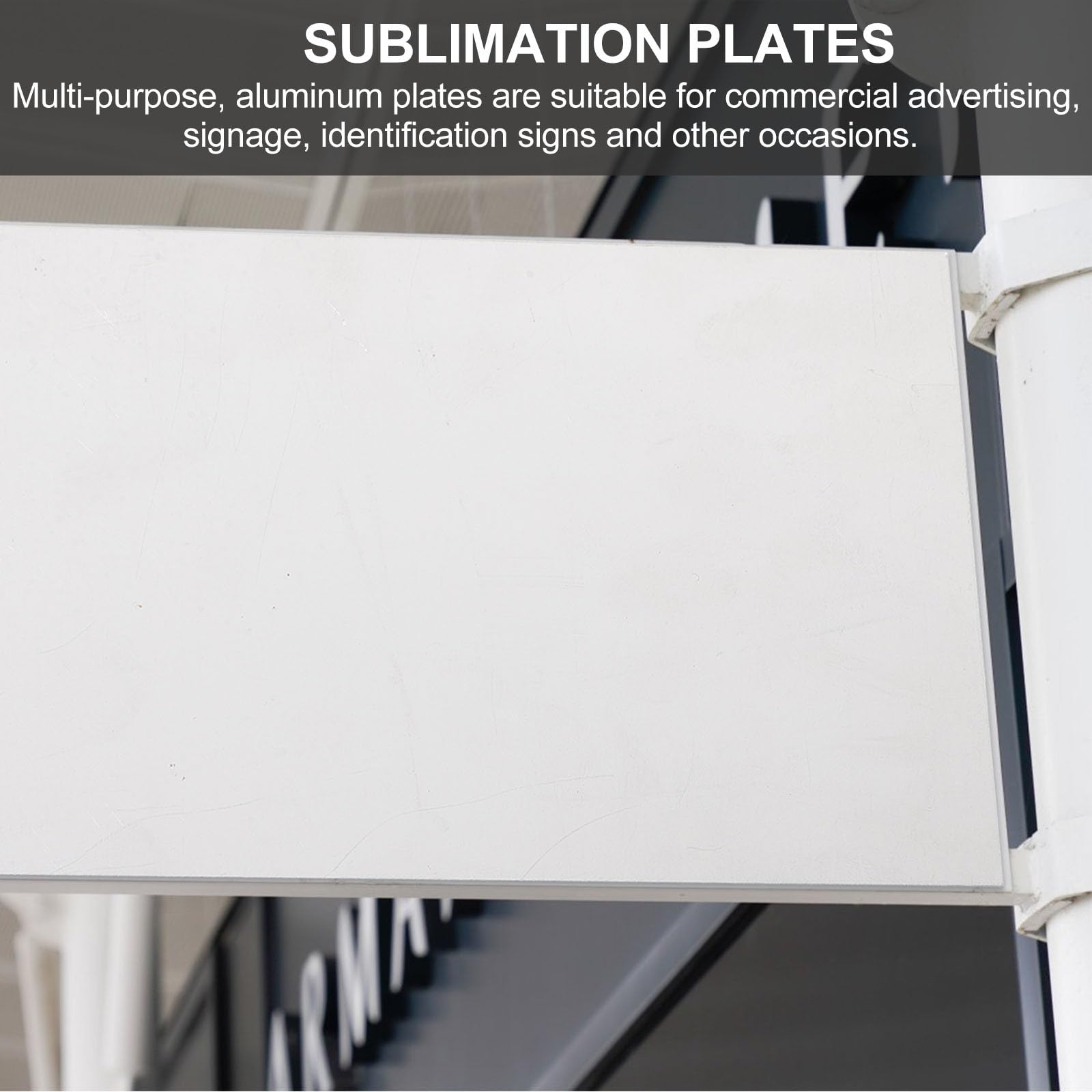 4 piezas de sublimación en para fotos de metal placas de identificación para la transferencia de calor espacios en grabado placa de foto en marco de fotos de aluminio
