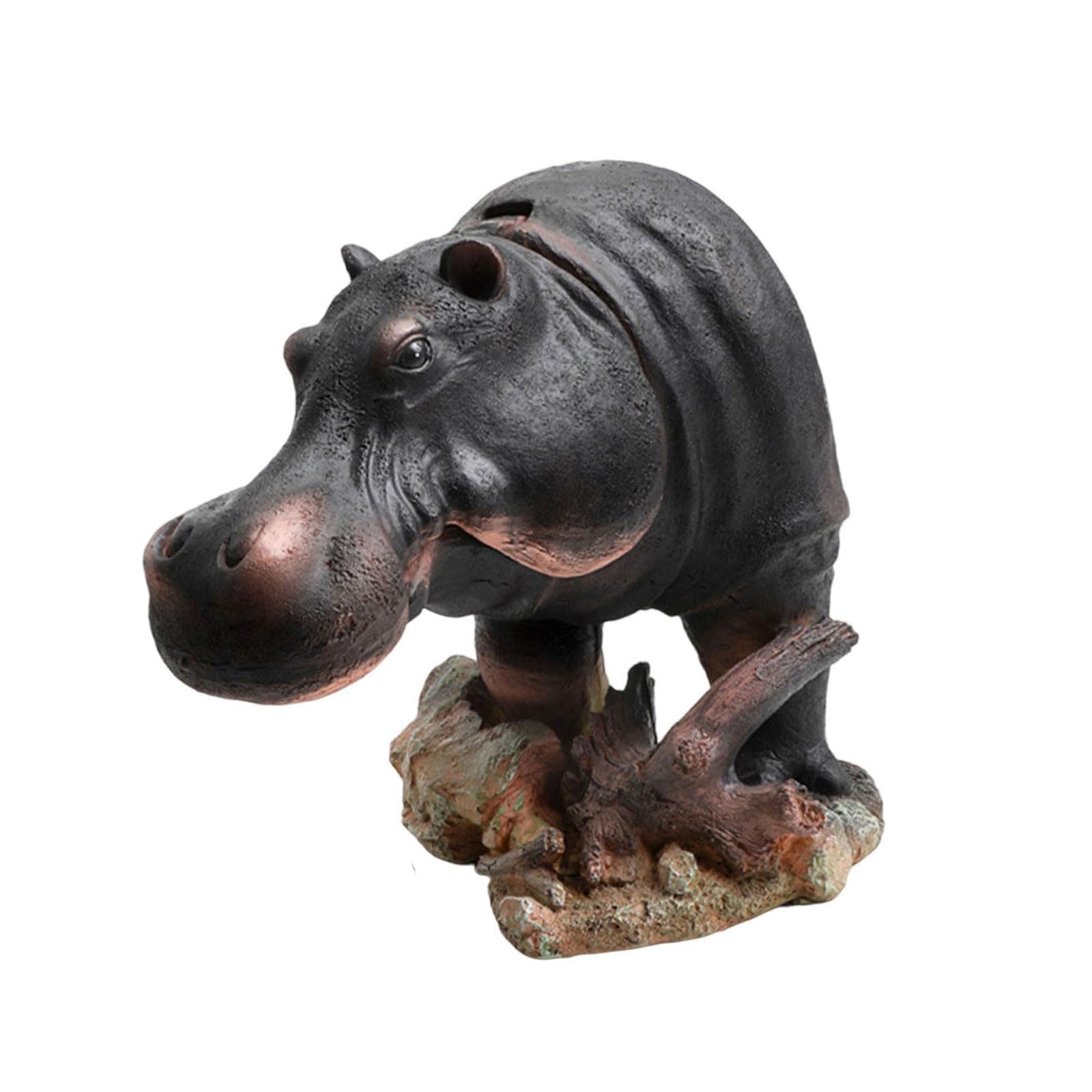 Ippopotamo decorazione acquario resina paesaggistica ornamento appassionato e professionale display accessori
