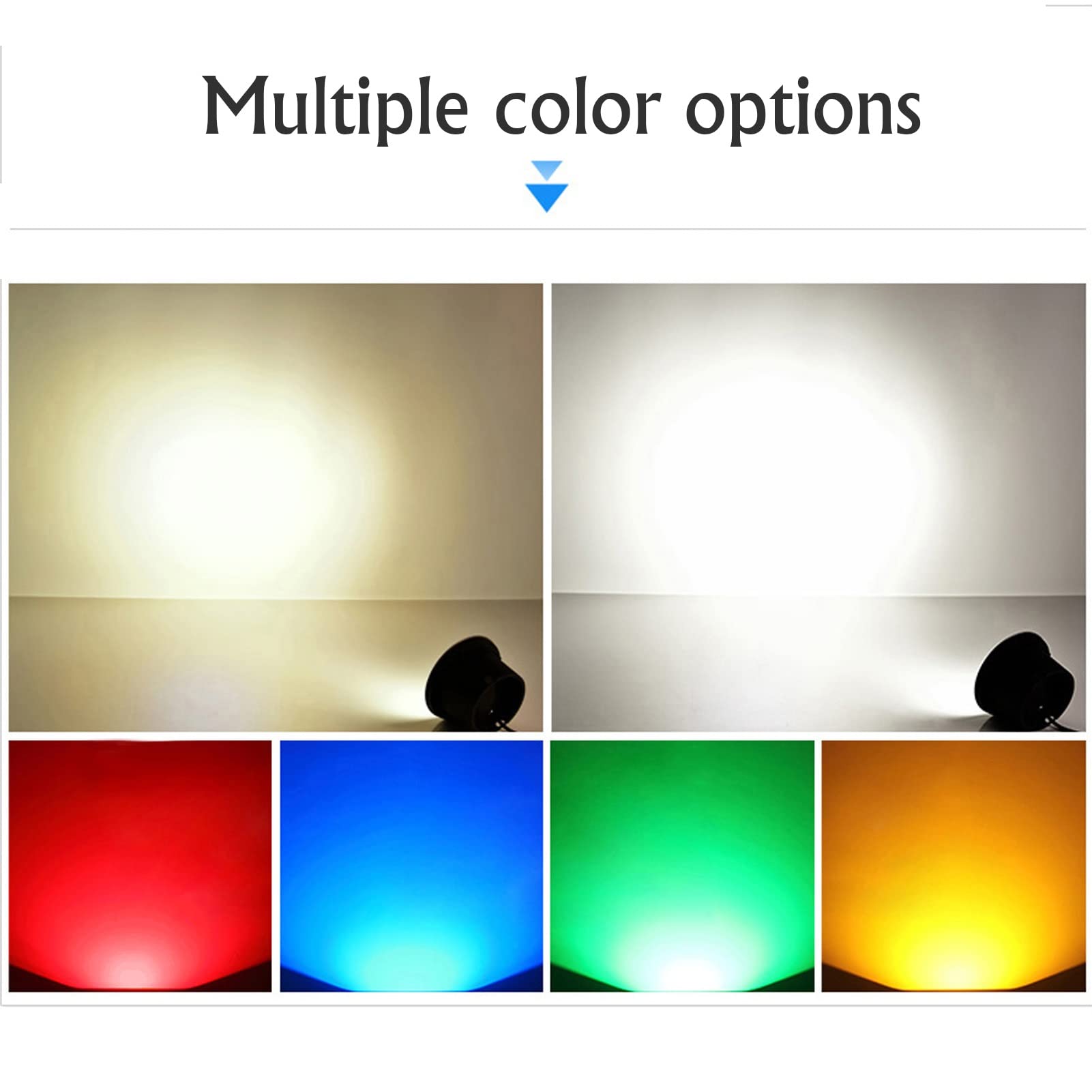 Esterno Faretti da Pavimento LED Faretto Antiruggine IP67 Impermeabile Incasso Luci Terra per Vialetto Ponte Hotel Illuminazione del Paesaggio (Color : Green, Size : 12W-AC85-265V)