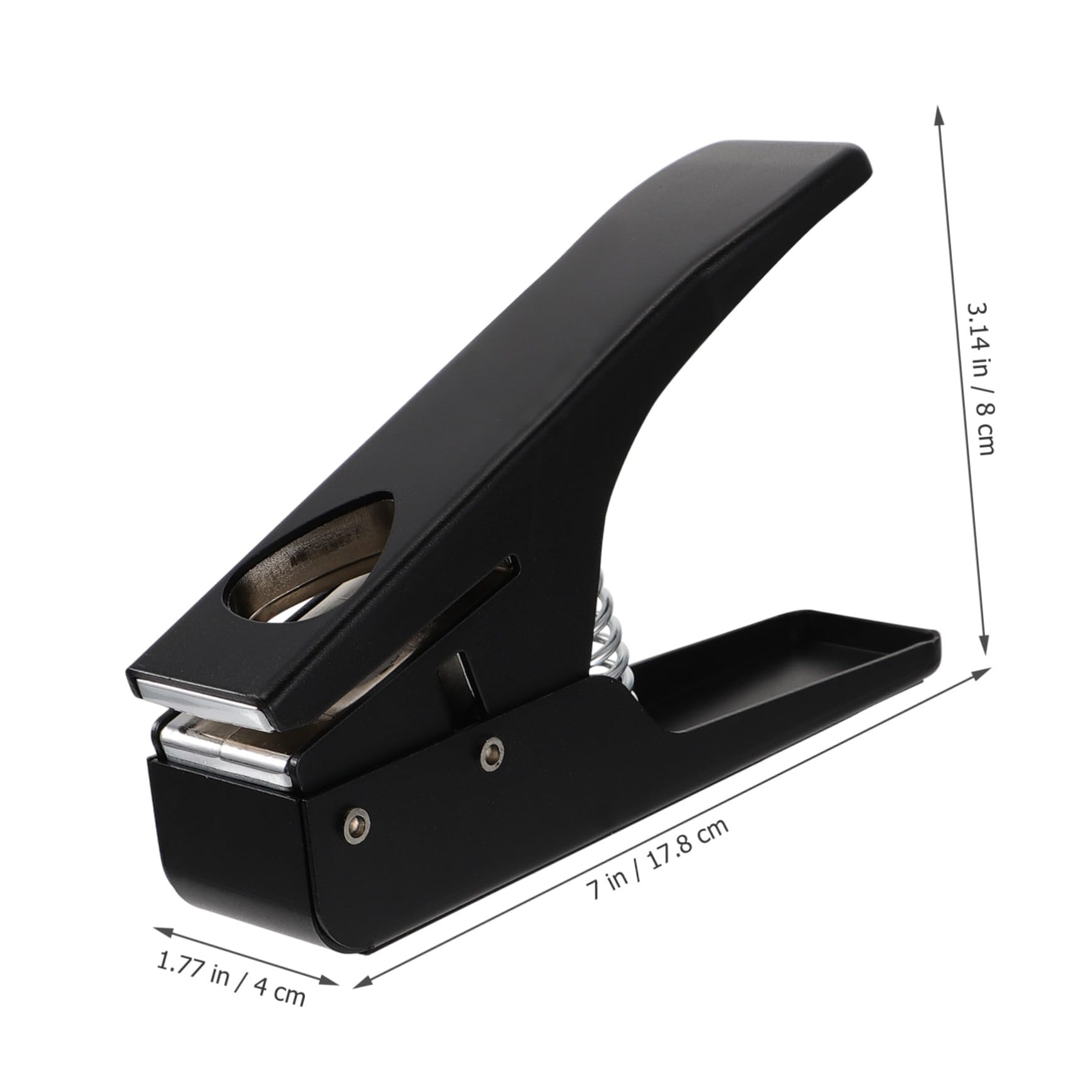Eleganter Gitarrenplektrum Stanzer aus Eisen mit Standardloch und Rutschfestem Silikonpad für Selbstgemacht Locher und Werkzeugherstellung
