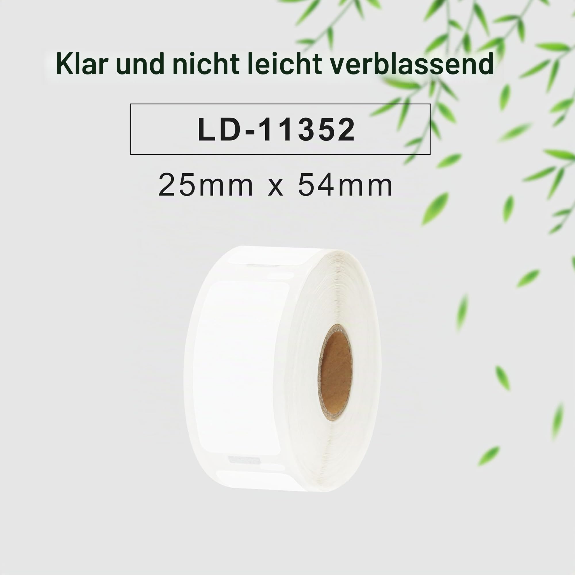 6 Rollen 11352 RFID Etiketten 25 x 54 mm für Dymo LabelWriter 550 | Ersatz für S0722520 mit RFID Chip und 500 selbstklebenden Etiketten je Rolle für Dymo LabelWriter 550