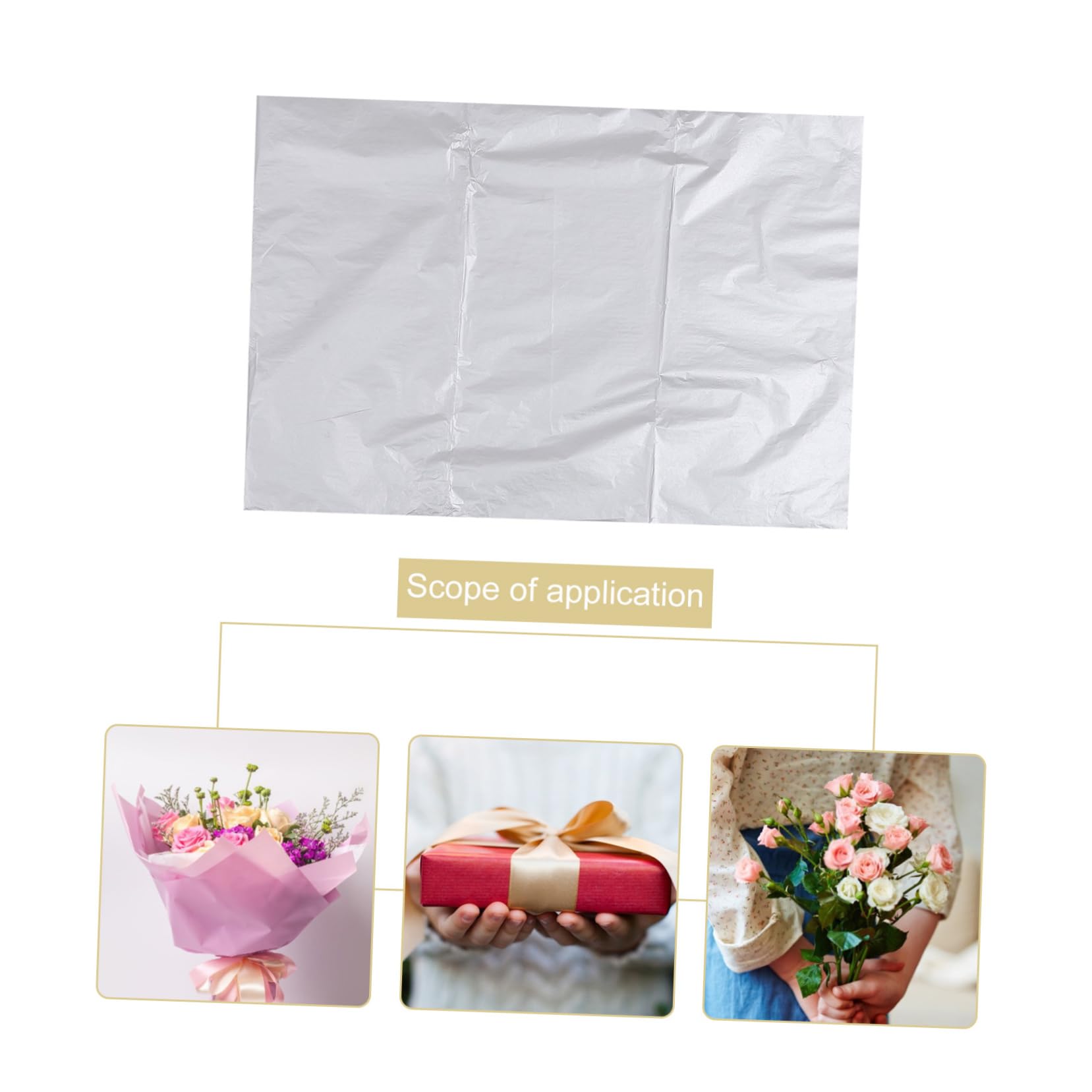 Carta Velina per Confezioni Regalo 100 Pezzi Argento in Carta