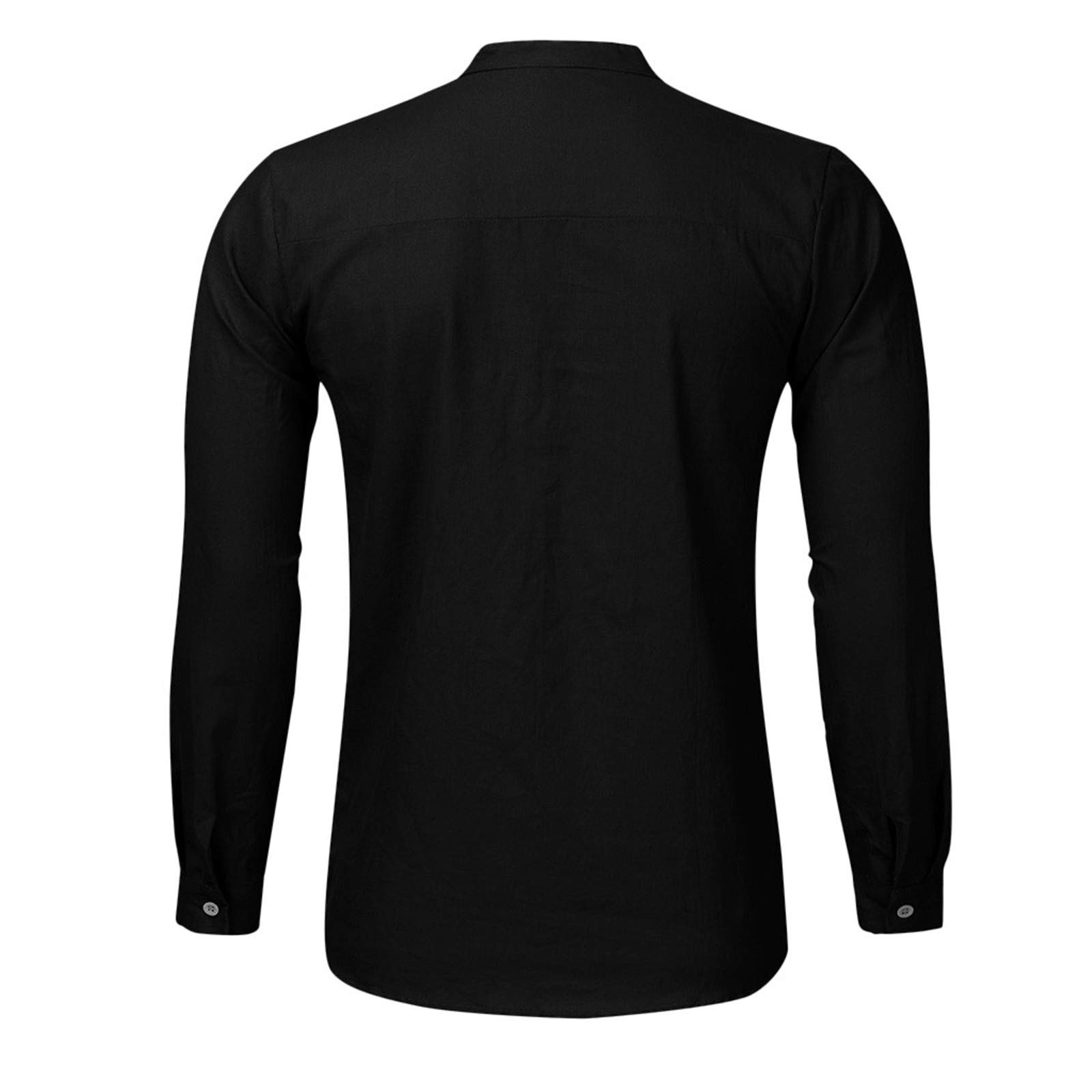 Herren Lässige Bluse, Baumwolle Leinen Hemd Lose Tops Langarm Hemd Frühling Herbst Sommer Casual Hübsches Männer Hemd