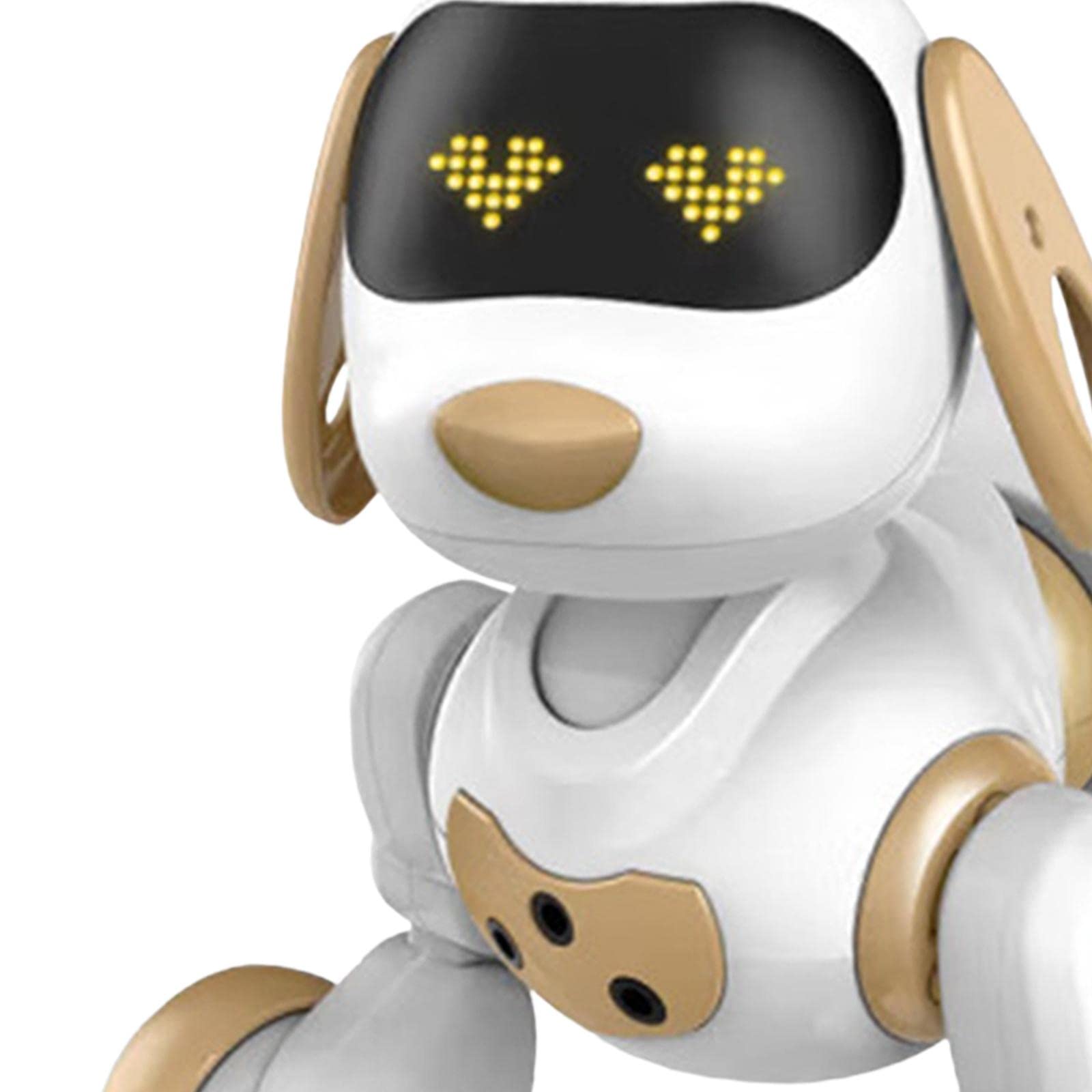 Perro Robot Inteligente con, Juguete Robot Electrónico para Niños de 5, 6, 7, 8, 9 años, Dorado