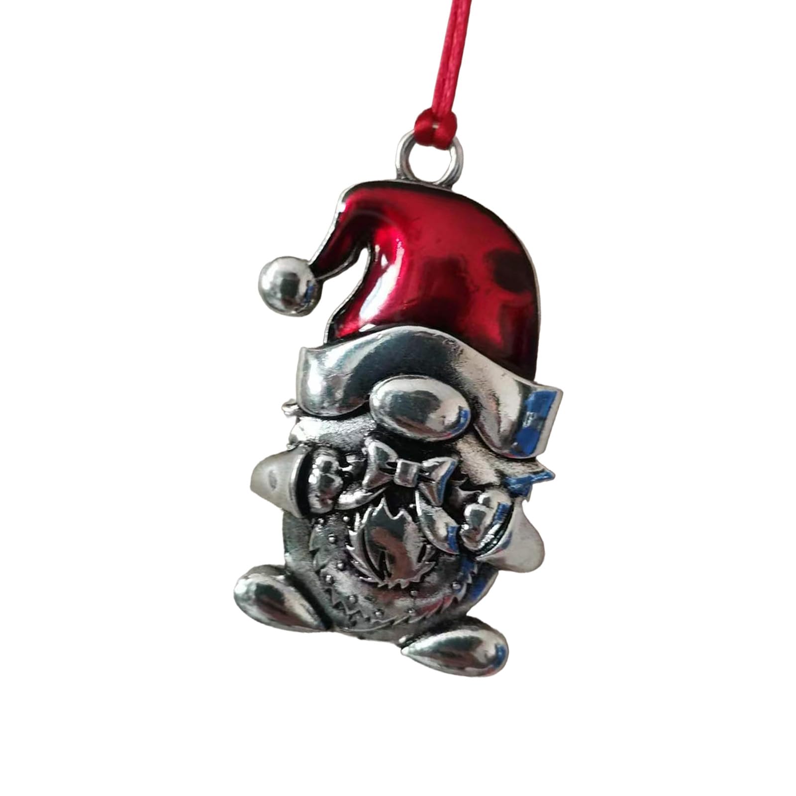 carotoe Festival Metal Dwarf Pendant Hanging Decoration for Christmas Tree Wreath Mantel Holiday Decor Metal Snowflake Tree Decoration