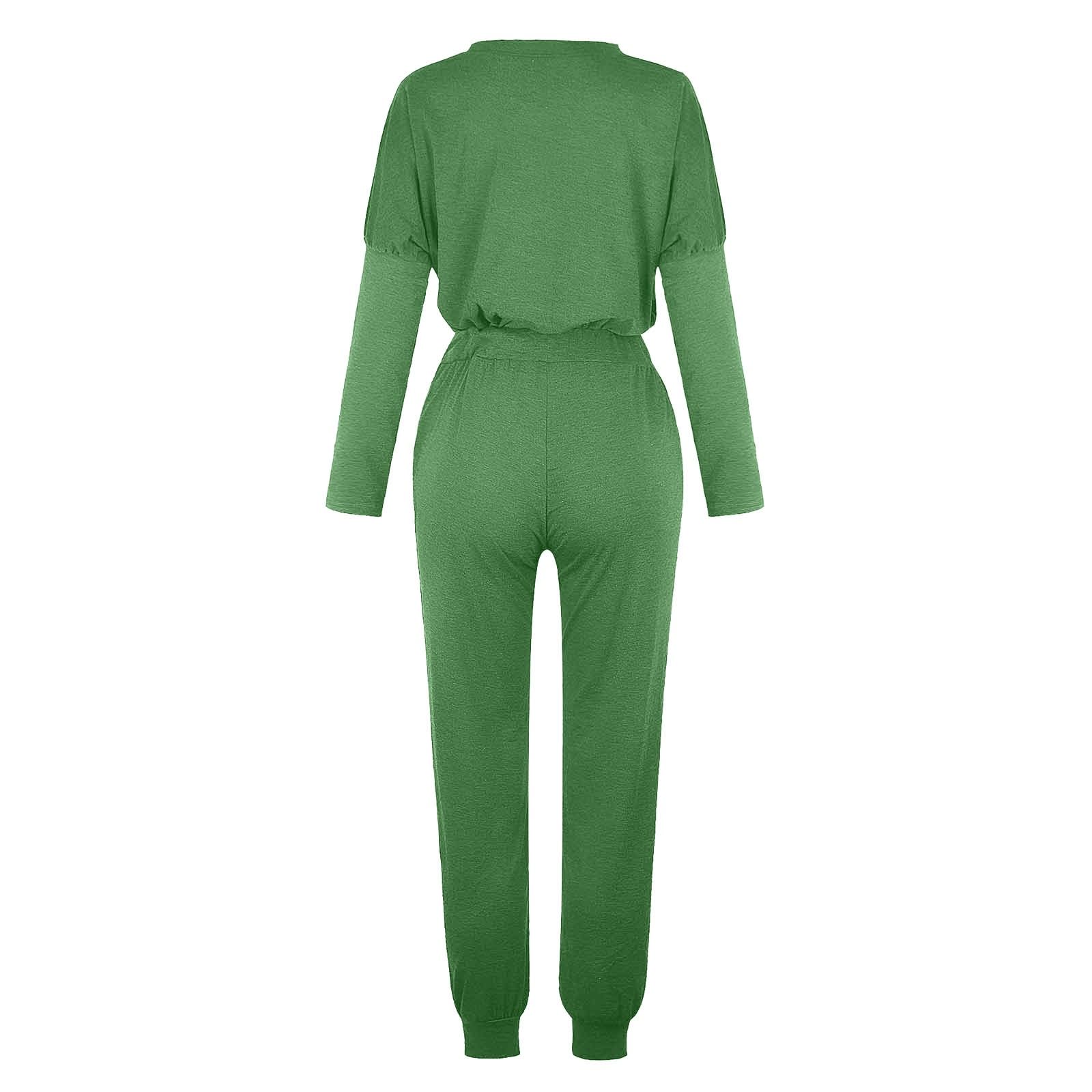 Conjunto de dos piezas para mujer, invierno, lounge para mujer, chándal de dos piezas, manga larga con pantalones de chándal de algodón, ropa deportiva, transpirable, chándal para el aire libre, ropa