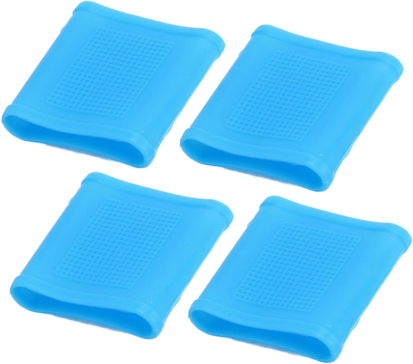 50Pcs Silicone Finger Sleeve Protector, Universal Soft Thin Finger Cots for Guitar Playing and Instrument Practice, Reusable Finger Protectors with Comfortable Fit for Left or Righ (Sky Blue)