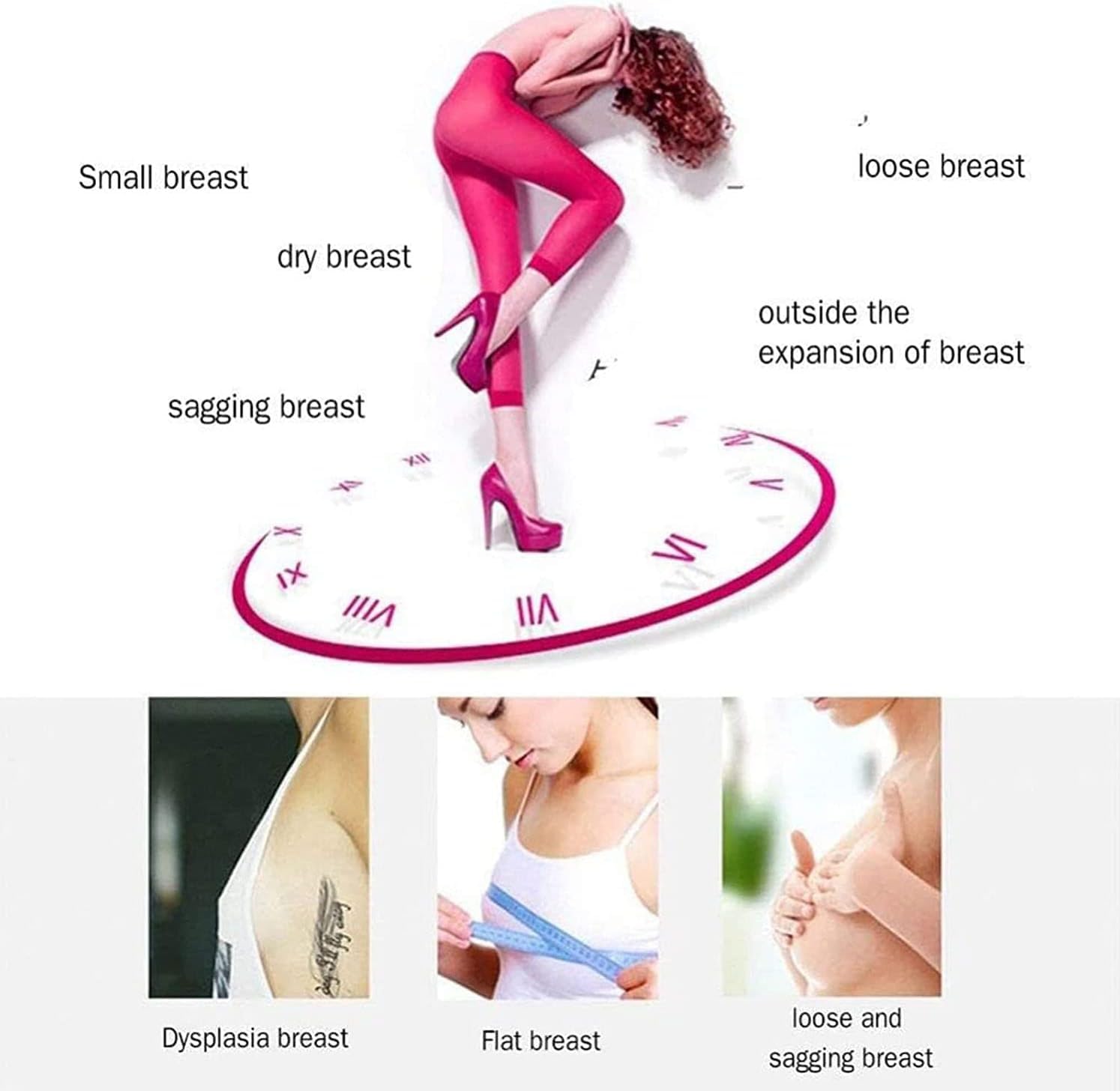 SZAJOR Masseur de Mamelon Rechargeable, Tire-Lait électrique, Stimulateur de Poitrine USB