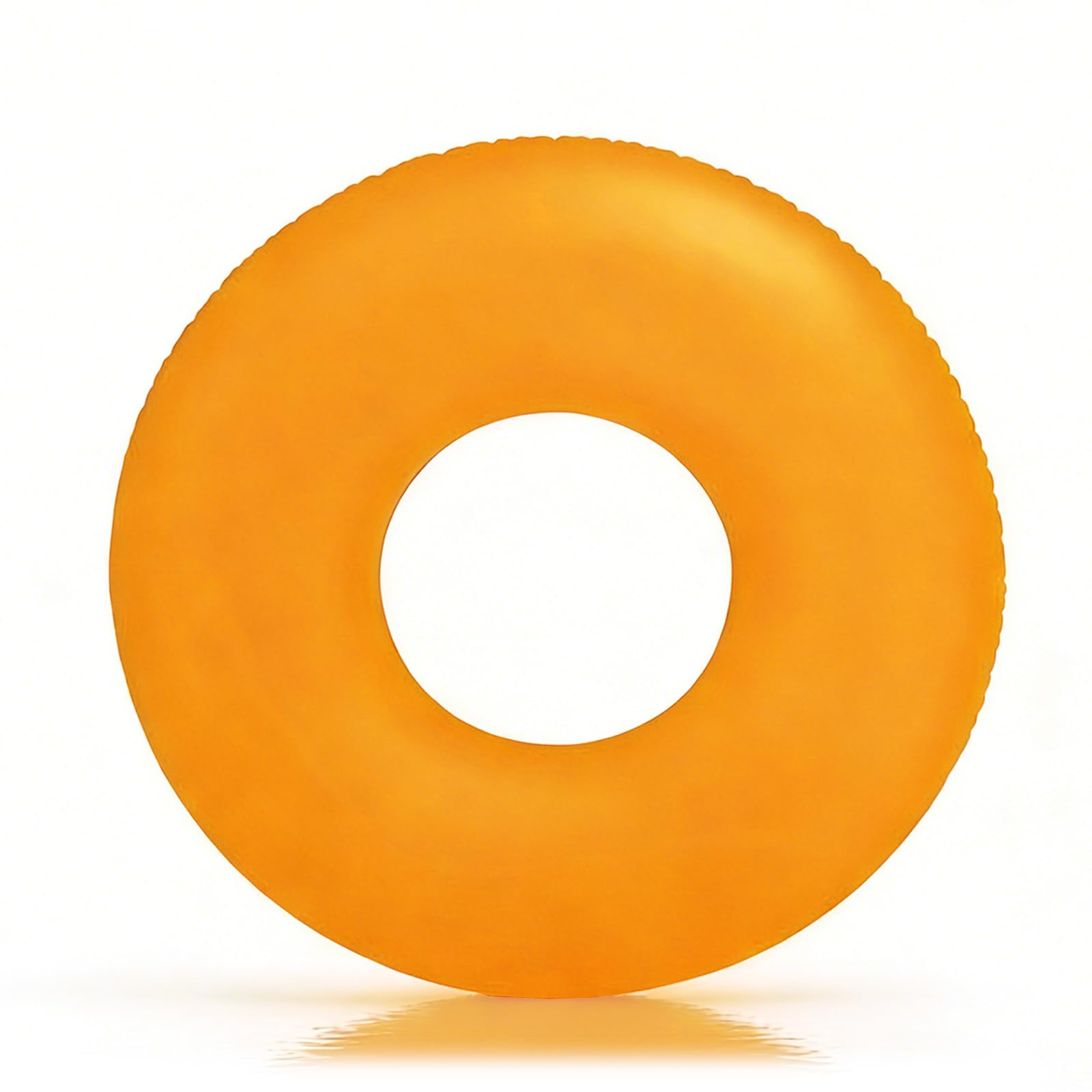 Inflatable Swimming Ring for Kids, Fluorescence Orange Rubber Ring for Pools, Inflatable Pool Floats Water floats for Girls Boys Summer Beach Swimming Pools Water Party