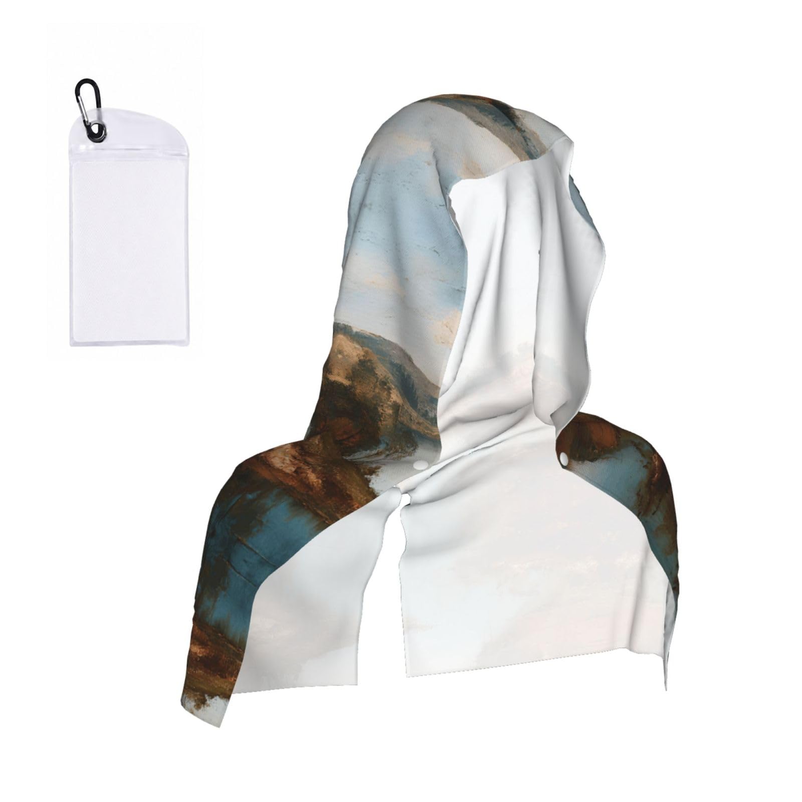 MLTRFGJ Lake Landscape Print Cool Hooded Towels And Keep Them Cool For Several Hours.