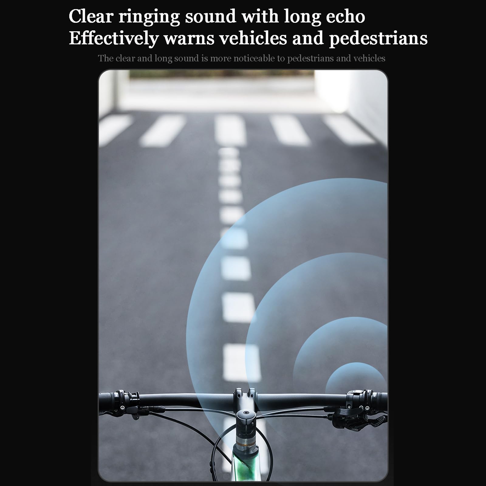 Sonnette de Vélo pour Cube Reaction Hybrid SLX 800, Klaxon Velo Étanche pour Guidon Diamètre de 22,2mm, Mini-Sonnette de Vélo en Alliage d'Aluminium, avec Son Clair et Fort, B Right Bell