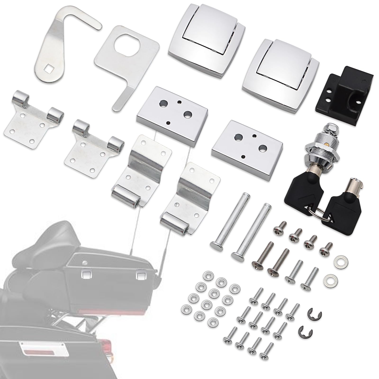 Amazon.com: WOWTK Tour Luggage Pack Luggage Trunk Latches Lock