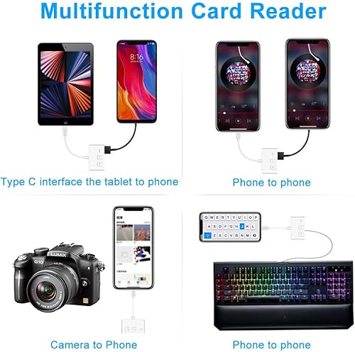 Miniatura 5 de Lector de tarjetas de memoria USB C a Micro SD TF, Seminer 3 en 1, adaptador de lector de tarjetas de cámara USB compatible con Pad Pro, XPS,