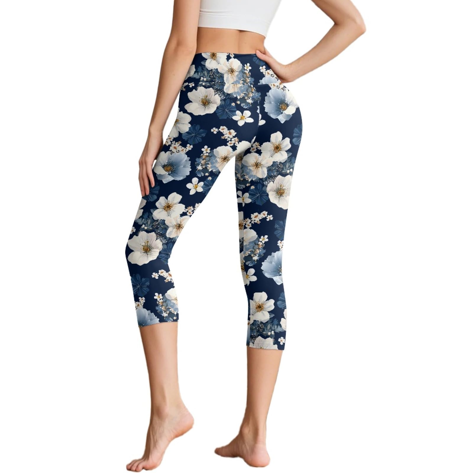 Amzbeauty Leggings de yoga de cintura alta para mujer, con control de abdomen, con bolsillos