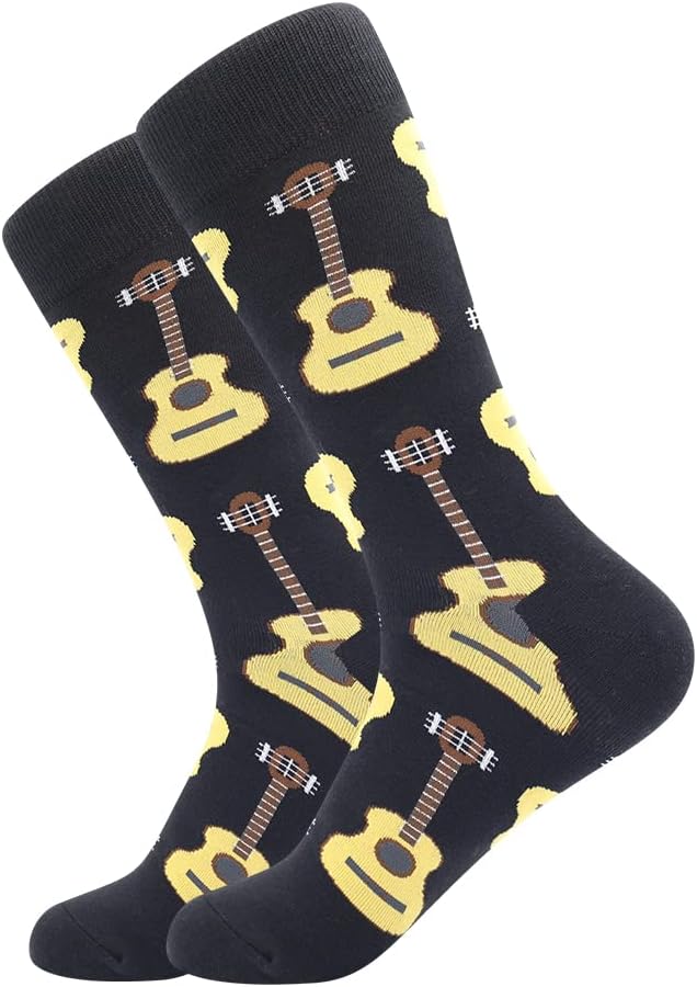 BISOUSOX Mens Dress Socks Funny Fun Colorful Crazy Funky Crew Socks for Men Novelty Happy Cotton Size 9-12 - Image 5