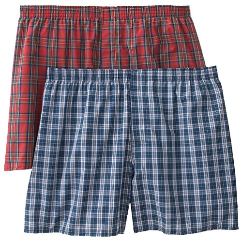 Christopher Hart 2-Pack Plaid Boxers Big Sizes (4X, Assorted Plaids)