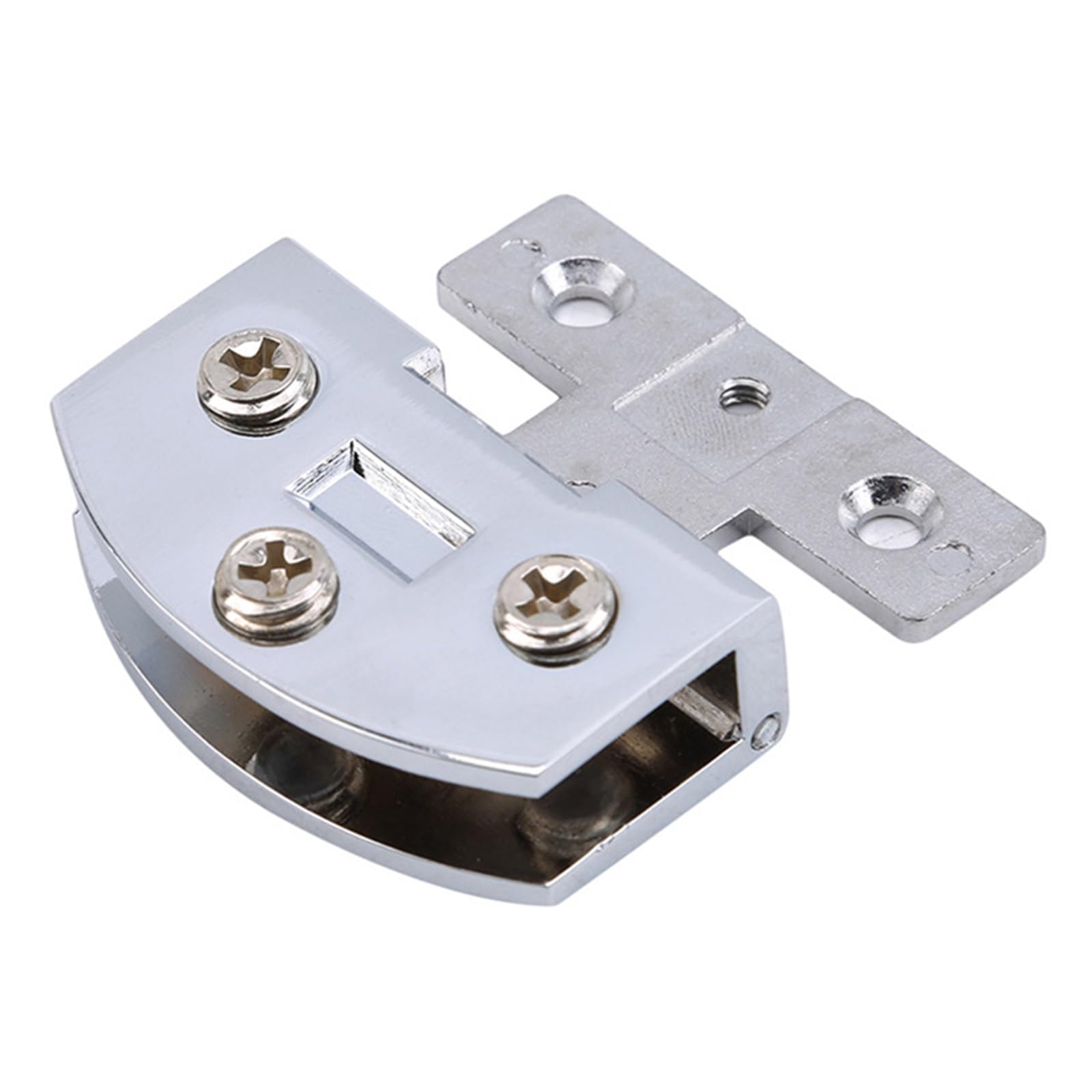 Wkfbifly For 8-9Mm Glass Glass Door Hinge Clamps Stainless Steel Wine Cabinet Bread Cupboard Clip Hinges For 5-9Mm(For 8-9Mm Glass)