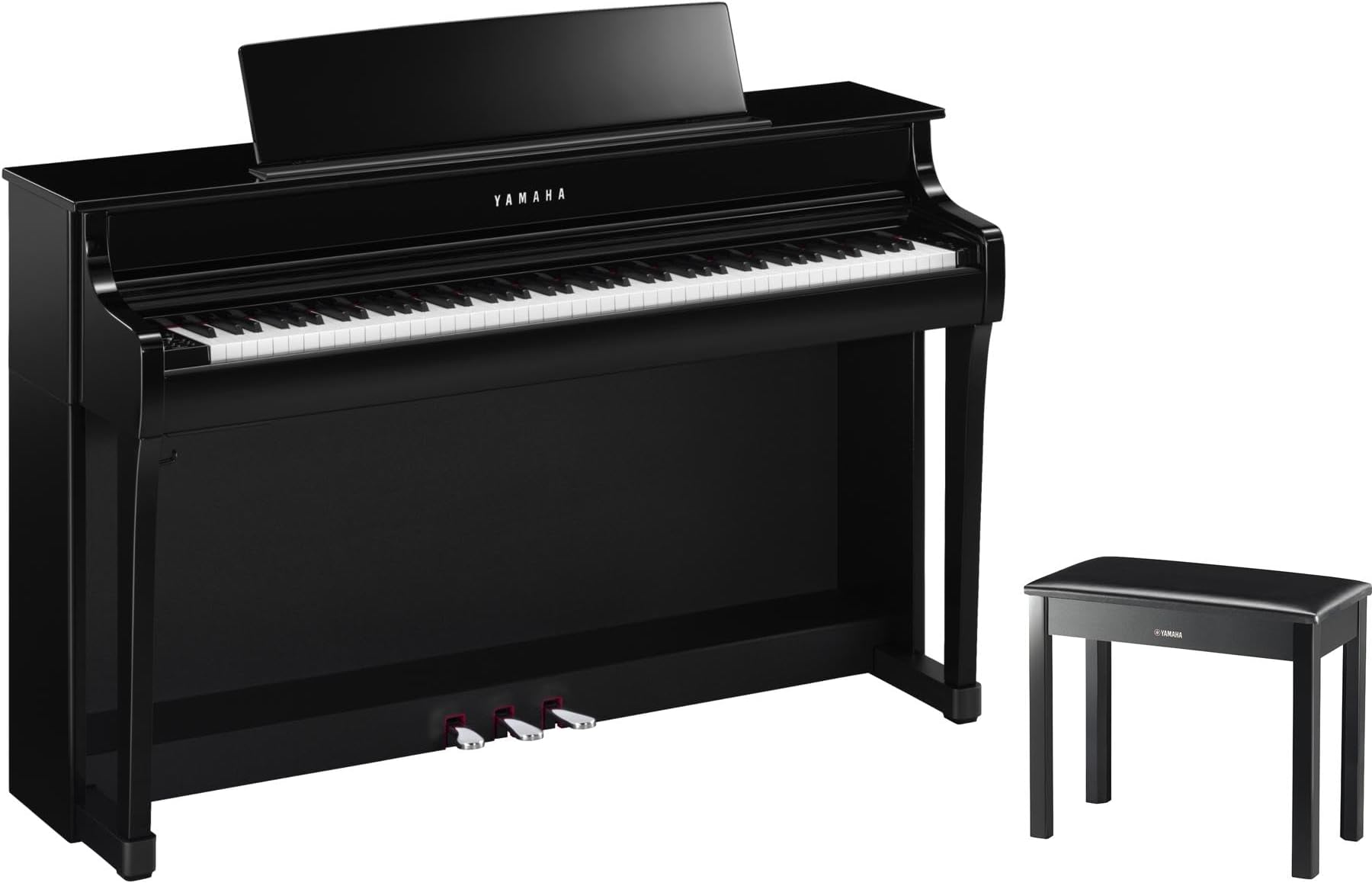 Yamaha Clavinova CLP-845 Console Digital Piano with Bench - Polished Ebony
