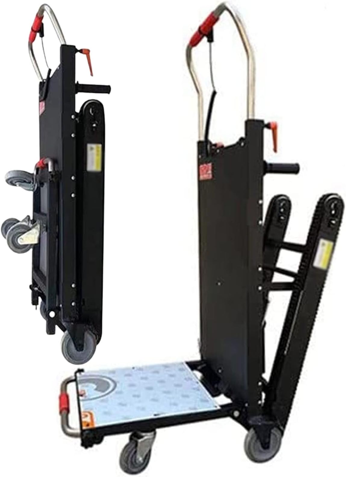 Portable Motorized Stair Climbing Hand Trucks Cart, Stair Climbing Cart, Heavy Duty Stair Climber Furniture,All Terrain Heavy Duty Dolly Cart for Stairs (24V36AH)