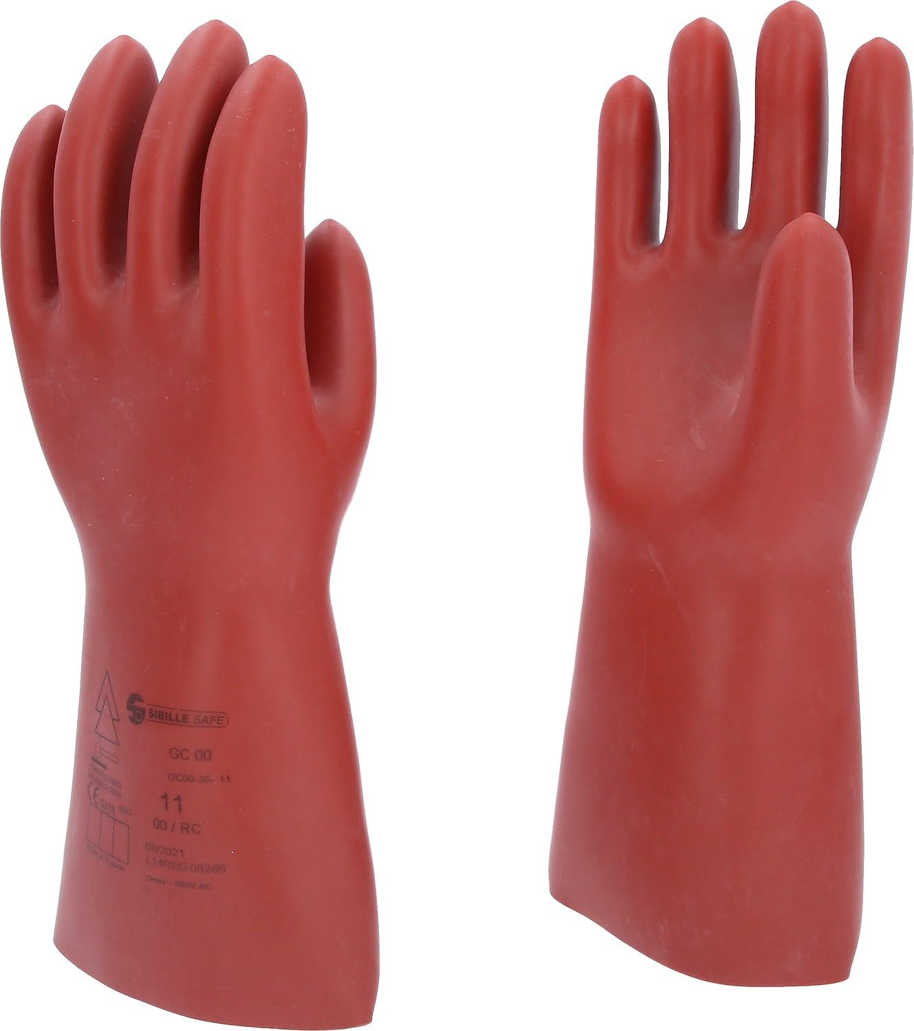 KS Tools 117.0067 Elektriker-Schutzhandschuh mit mechanischem Schutz | Größe 11 | Klasse 00 [500 V] | rot