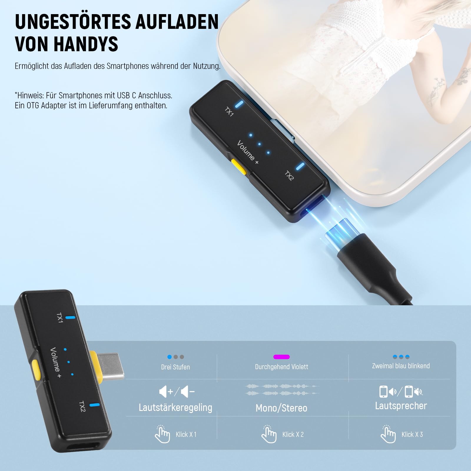 Neewer Kabelloses Lavalier Mikrofon – Bild 6