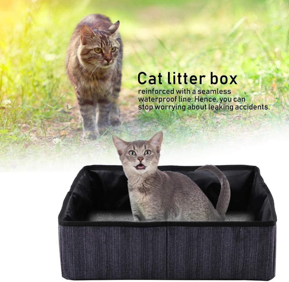 Foldable Cat Litter Box Portable Waterproof Pet Litter Boxes Cat Litter