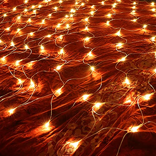 Luces de malla LED para exterior 8 modos 200 leds 2x3 m