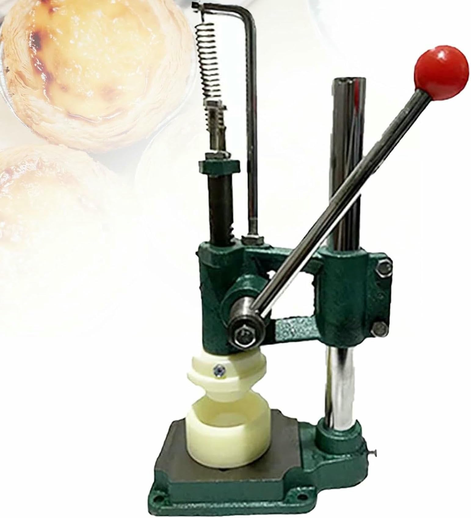 asdchZen Egg Tart Press Machine, Manual Commercial Egg Tart Making Machine, Custard Tart Shell Molding Forming Machine, Manual Press Skin Making Tool