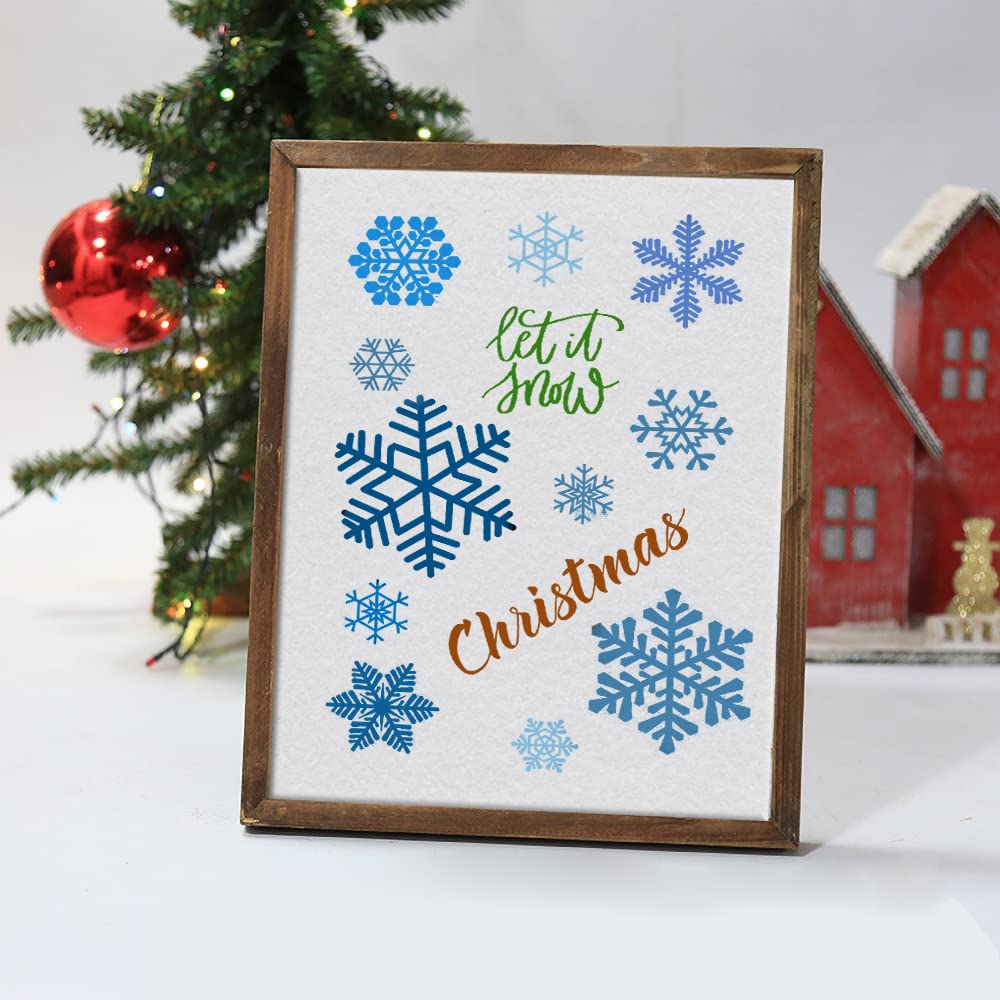 6 Feuilles Timbres Transparents Noël Silicone - Motifs Flocon Père Noël Cerf Arbre Pour Scrapbooking Et Cartes