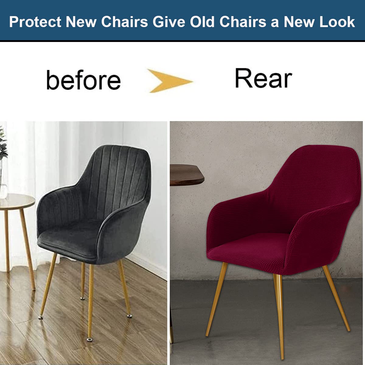 Ensemble De 2 Chaises De Salle à Manger Rembourrées Avec Dossier Incurvé | Homary