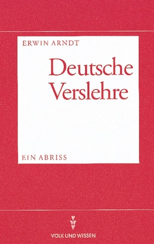 Hebung In Der Verslehre Deutsche Verslehre : Arndt, Prof. Dr. Erwin: Amazon.de: Bücher
