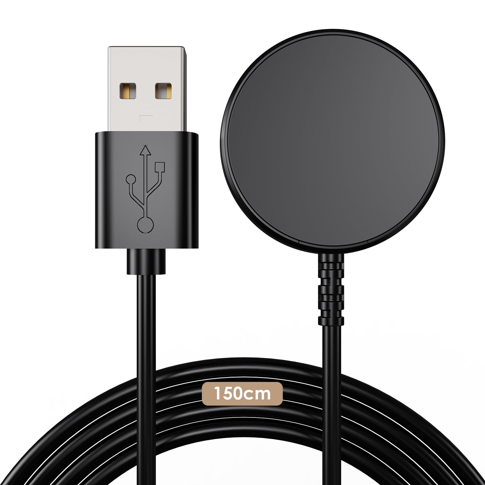 Charger for Samsung Galaxy Watch Charger Compatible with Galaxy Watch 8/8 Classic/Ultra/7/6/6 Classic/5/5 Pro/4/4 Classic/3/Active 2/Active/FE USB A Magnetic Charging 100cm — view 8