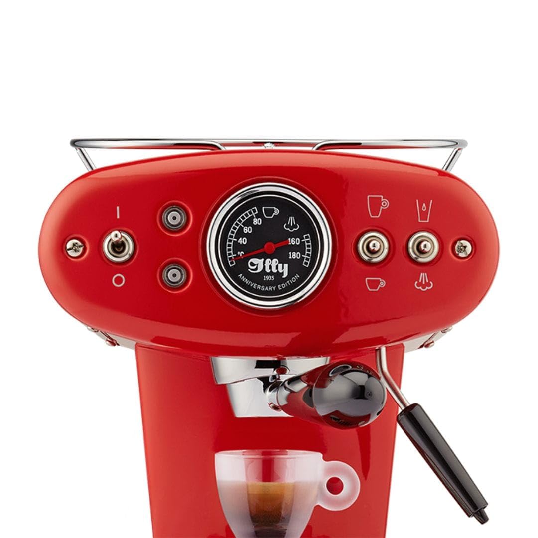 ILLY 60503 Kaffeemaschine X1 Anniversary Eco Mode mit Kapseln Iperespresso 220 V Farbe Rot