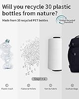 Vista 7 de ECOHUB Mochila de Viaje Mochila de Equipaje de Mano, Negro-3, Mochilas de viaje