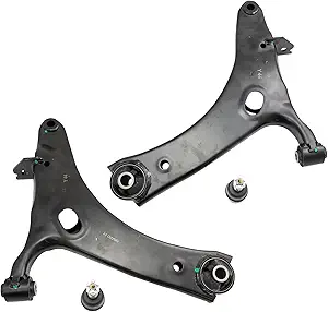 TRQ Front Lower Control Arm with Ball Joint Set (2‑Piece) for Subaru Crosstrek