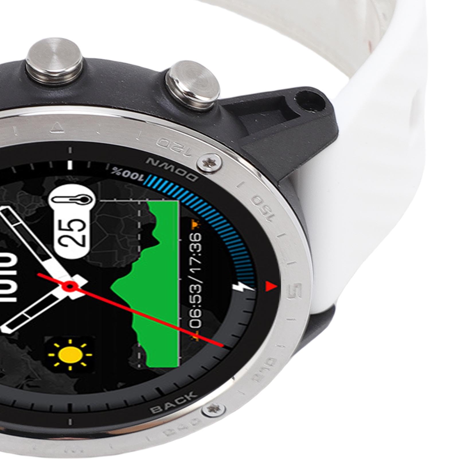 RiToEasysports Orologio Smart per Immersioni Subacquee, Sensore di Profondità Barometro Impermeabile 50m, Batteria 320mAh per Nuoto Snorkeling (WHITE)