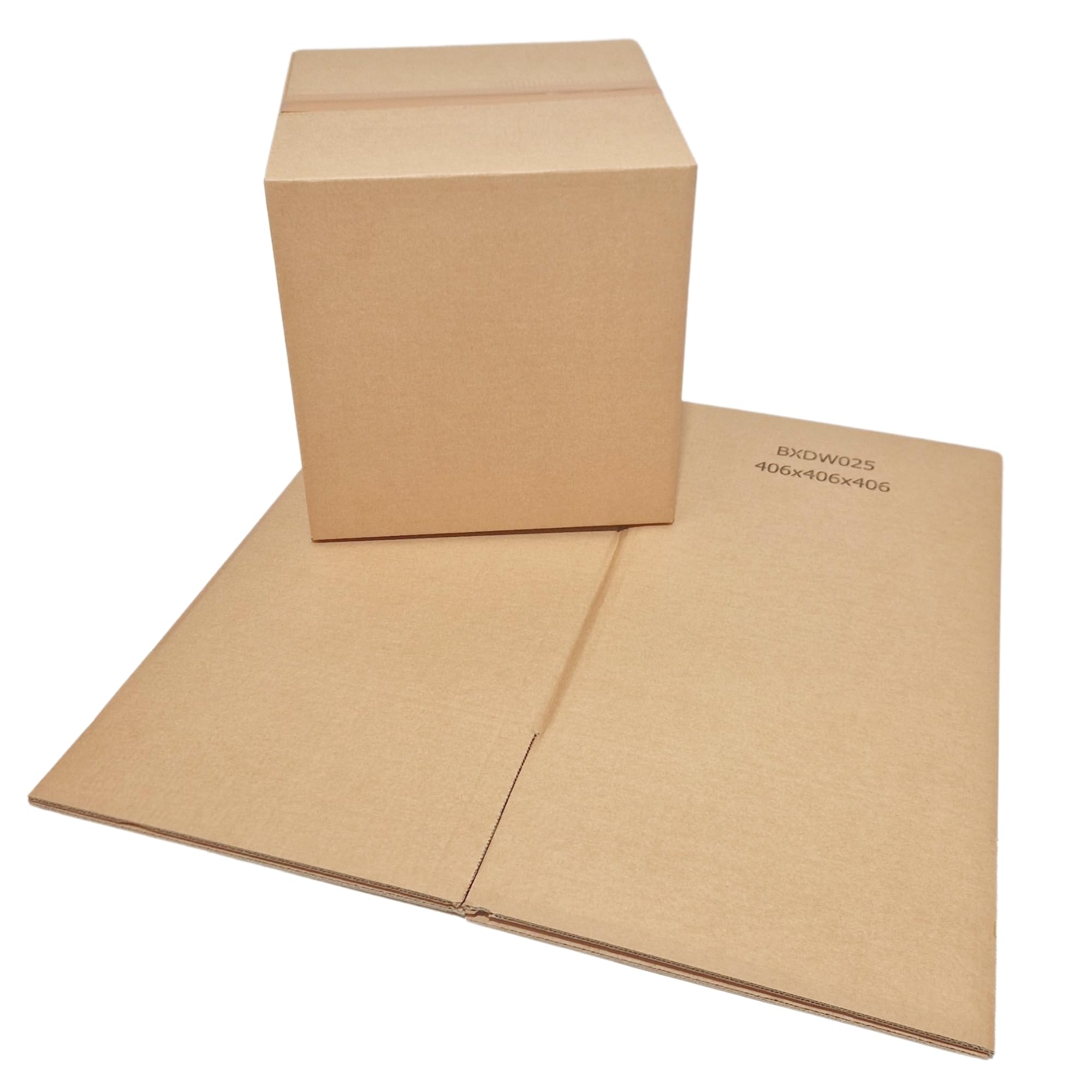 W.E. Roberts Strong Double Wall Cardboard Boxes (Pack of 15) - Boxes for posting, Boxes for moving house, Packing boxes, Postal Shipping Boxes (406mm x 406mm x 406mm (16 x 16 x 16"))