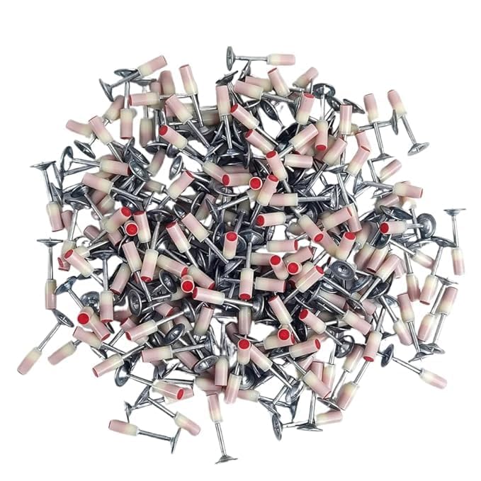 Lot de 100 clous pour pistolet à clous à béton 7,3 mm Mini pistolet à clous manuel en acier...